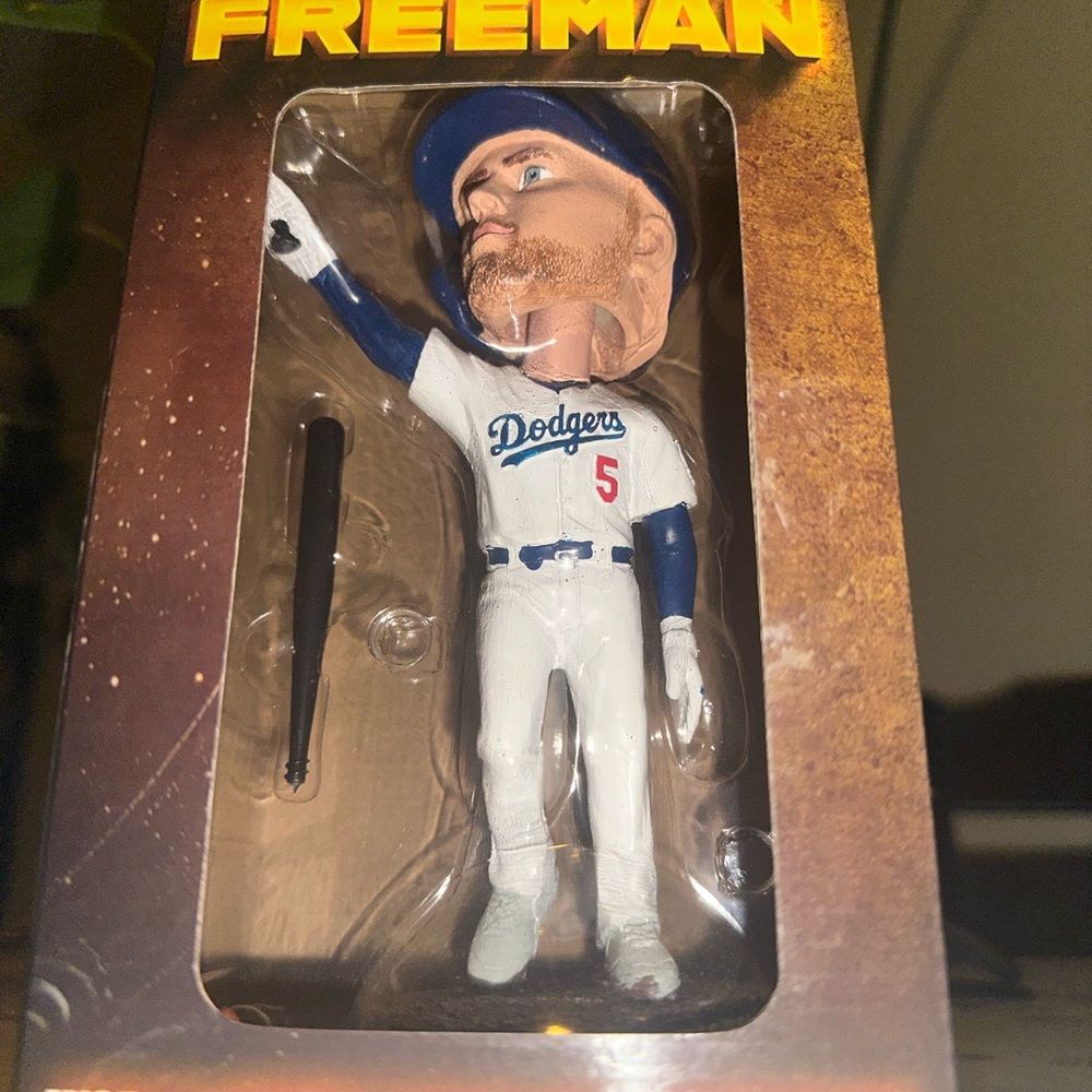 Freeman Dodgers Bobblehead - Blue and White